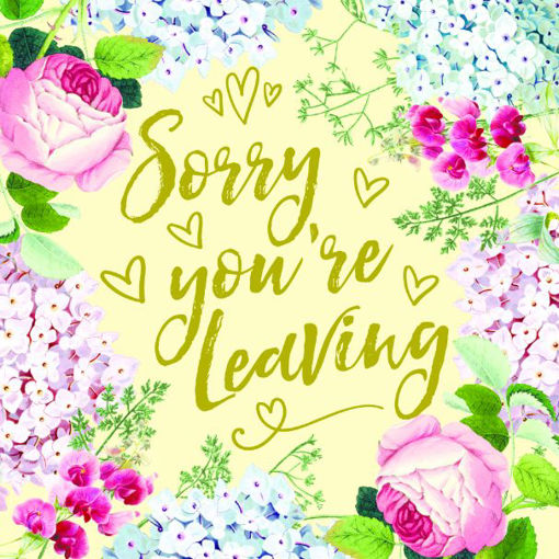 Picture of SORRY YOUR LEAVING CARD
